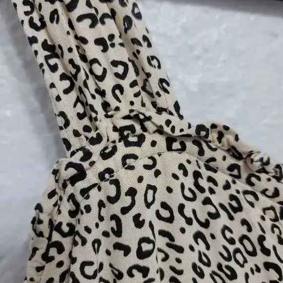 Y2K Strappy Button Animal Print Midi Dress - Picture 4 of 10